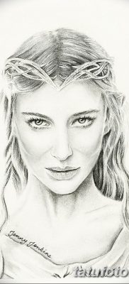 vázlat tetoválás elf 2019.07.16 №032 - vázlat tetoválás elf -