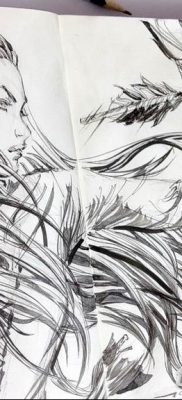 vázlat tetoválás elf 2019.07.16 №034 - vázlat tetoválás elf -