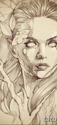 vázlat tetoválás elf 2019.07.16 №041 - vázlat tetoválás elf -