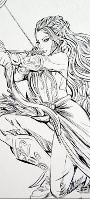 vázlat tetoválás elf 2019.07.16. №052 - vázlat tetoválás elf -