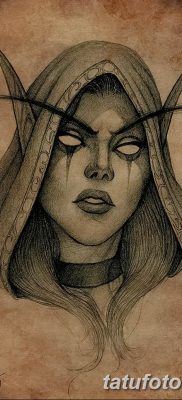 vázlat tetoválás elf 2019.07.16. №056 - vázlat tetoválás elf -