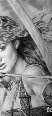 vázlat tetoválás elf 2019.07.16 №062 - vázlat tetoválás elf -