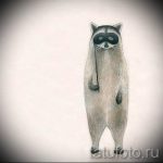 Példa egy enot tetoválási vázlatra tetováláshoz - tatufoto.ru - 56