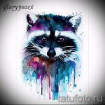 Példa egy enot tetoválási vázlatra tetováláshoz - tatufoto.ru - 1