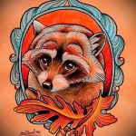 Példa egy enot tetoválási vázlatra tetováláshoz - tatufoto.ru - 3