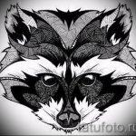 Példa egy enot tetoválás vázlatára tetováláshoz - tatufoto.ru - 6