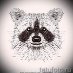 Példa egy enot tetoválási vázlatra tetováláshoz - tatufoto.ru - 8