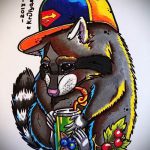 Példa egy enot tetoválási vázlatra tetováláshoz - tatufoto.ru - 10