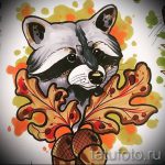 Példa egy enot tetoválás vázlatára tetováláshoz - tatufoto.ru - 19