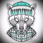 Példa egy enot tetoválási vázlatra tetováláshoz - tatufoto.ru - 20