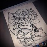 Példa egy enot tetoválási vázlatra tetováláshoz - tatufoto.ru - 23