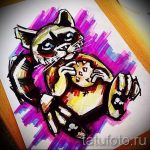 Példa egy enot tetoválási vázlatra tetováláshoz - tatufoto.ru - 27