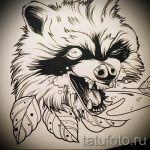 Példa egy enot tetoválás vázlatára tetováláshoz - tatufoto.ru - 28