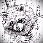 Példa egy enot tetoválás vázlatára tetováláshoz - tatufoto.ru - 40