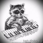 Példa egy enot tetoválás vázlatára tetováláshoz - tatufoto.ru - 41