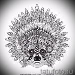 Példa egy enot tetoválási vázlatra tetováláshoz - tatufoto.ru - 42