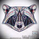 Példa egy enot tetoválás vázlatára tetováláshoz - tatufoto.ru - 45