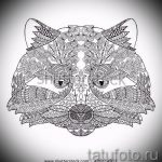 Példa egy enot tetoválási vázlatra tetováláshoz - tatufoto.ru - 50