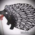 egy sün sün tetoválás vázlata # 770 - a minta exkluzív változata, amely könnyen használható feldolgozásra és tetováló sündisznóként való alkalmazásra fegyverrel