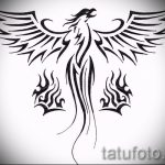 Exkluzív Phoenix Tattoo Sketch - eredeti rajz, amely vázlatként használható egy főnix tetováláshoz