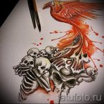 Cool Phoenix Tattoo Sketch - Eredeti rajz a Fire Bird Tattoo vázlatához