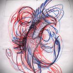 Érdekes Phoenix Tattoo Sketch - exkluzív rajz a tűz madár tetoválás vázlatához