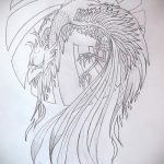 Cool Phoenix Tattoo Sketch - Egy gyönyörű rajz, amely vázlatként használható egy tűzmadár tetováláshoz