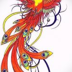 Cool Phoenix Tattoo Sketch - Eredeti rajz a Fire Bird Tattoo vázlatához