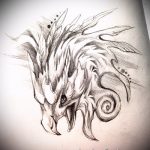 Exkluzív vázlat egy főnix tetoválásról - eredeti rajz, amelyet vázlatként kell használni egy tűzmadár tetoválásához