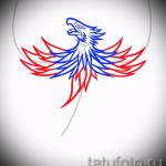 Cool Phoenix Tattoo Sketch - Stílusos rajz, amely vázlatként használható egy tűzmadár tetováláshoz
