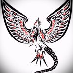 Exkluzív Phoenix Tattoo Sketch - Egy exkluzív rajz, amely vázlatként használható a tűzmadár tetováláshoz