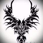 Szokatlan vázlat egy főnix tetoválásról - eredeti rajz a főnix tetoválás vázlatához