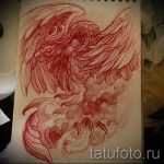 Cool Phoenix Tattoo Sketch - Egy gyönyörű rajz, amely vázlatként használható egy tűzmadár tetováláshoz