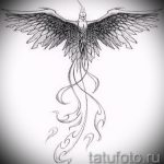 Fancy Phoenix Tattoo Sketch - Stílusos rajz a tűz madár tetoválás vázlatához