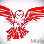 A bagoly tetoválási vázlatának egyedi változata - használható bagoly tetoválásához a nyakon