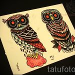 A bagoly tetoválási vázlatának eredeti változata - felhasználható bagoly tetoválásához az alkaron