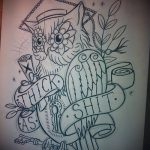 A bagoly tetoválási vázlatának megfelelő változata - barna bagoly tetováláshoz használható