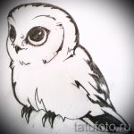 A bagoly tetoválási vázlatának hűvös változata - bagoly tetoválásához használható egy lány számára