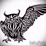 Egy bagoly tetoválási vázlatának érdekes változata - egy régi iskola bagoly tetoválásához használható