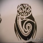 A bagoly tetoválási vázlatának eredeti változata - használható bagoly akvarell tetoválásához