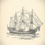 vázlat egy fregatt tetováláshoz 2019.09.27. №019 -fregatt tetoválás vázlata -