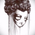 vázlat egy gésa tetoválásról # 169 egy rajz hűvös változata, amely sikeresen használható a lányok gésa tetoválásaként történő feldolgozására és alkalmazására