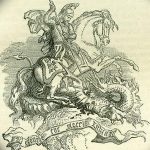 رسم تخطيطي للوشم جورج المنتصر بتاريخ 12/28/2017 برقم 002 - القديس. جورج -