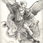 رسم تخطيطي للوشم جورج المنتصر بتاريخ 12/28/2017 برقم 007 - القديس. جورج -