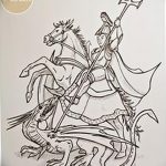 رسم تخطيطي للوشم جورج المنتصر بتاريخ 12/28/2017 برقم 009 - القديس. جورج -