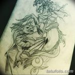 رسم تخطيطي للوشم جورج المنتصر بتاريخ 12/28/2017 برقم 014 - القديس. جورج -