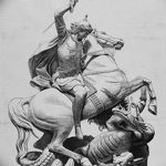 رسم تخطيطي للوشم جورج المنتصر بتاريخ 12/28/2017 برقم 027 - القديس. جورج -