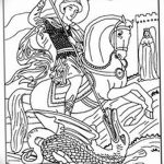 رسم تخطيطي للوشم جورج المنتصر بتاريخ 12/28/2017 برقم 031 - القديس. جورج -