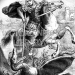 رسم تخطيطي للوشم جورج المنتصر بتاريخ 12/28/2017 برقم 034 - القديس. جورج -