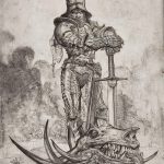 رسم تخطيطي للوشم جورج المنتصر بتاريخ 12/28/2017 برقم 041 - القديس. جورج -